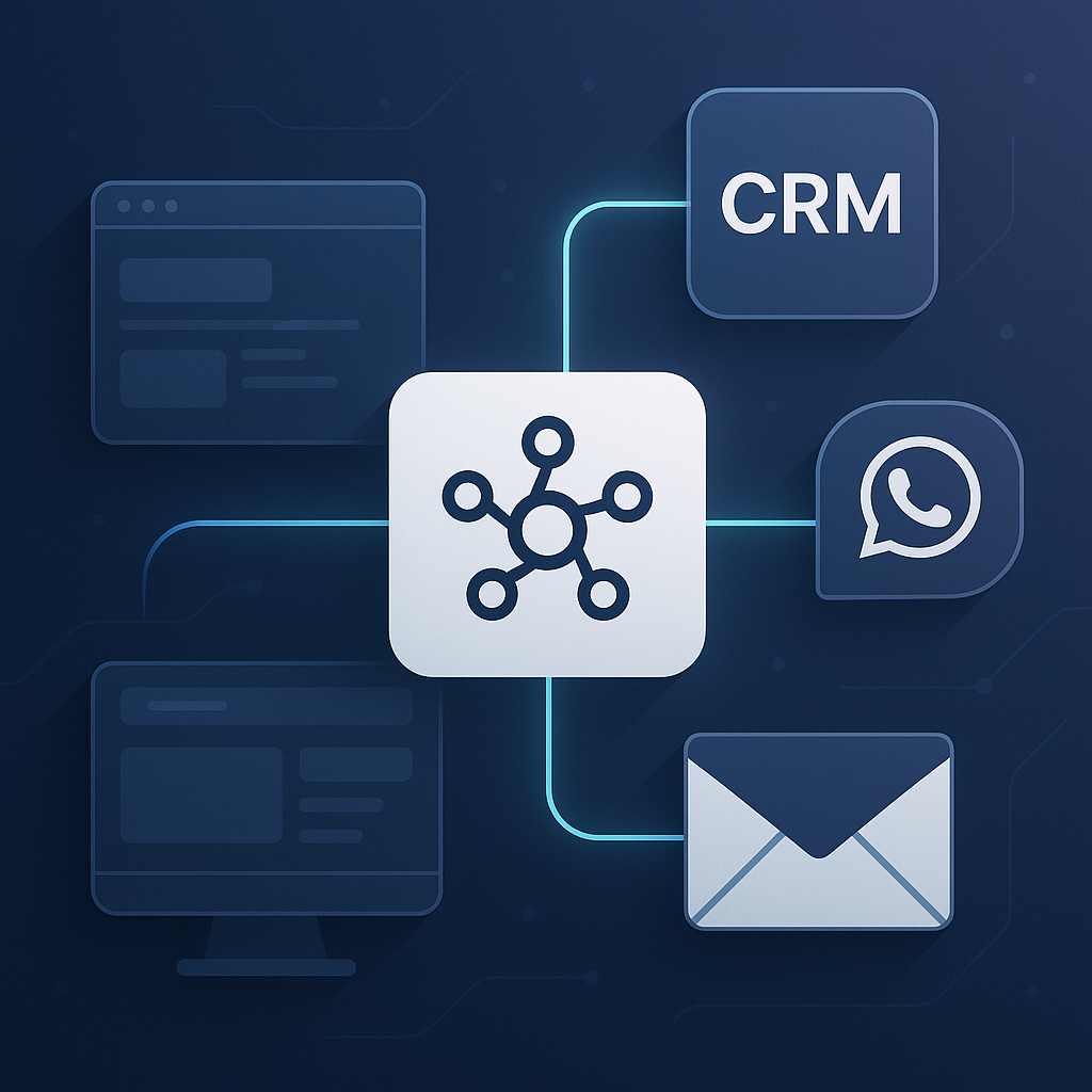 Automação com n8n para cursos: integre site, CRM, WhatsApp e e‑mail