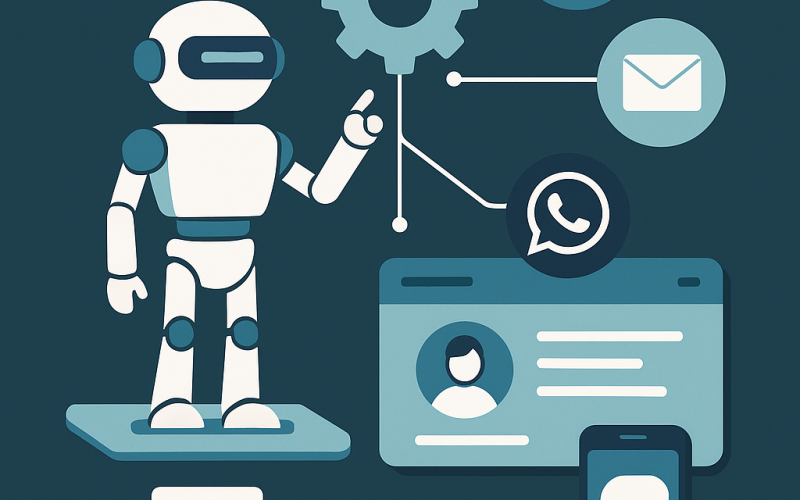 Automação de prospecção: como captar clientes no LinkedIn, e‑mail e WhatsApp com segurança