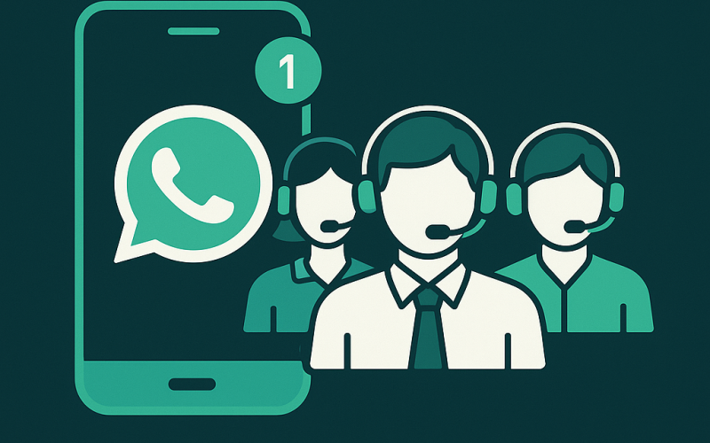 WhatsApp com vários atendentes: um número, toda a equipe