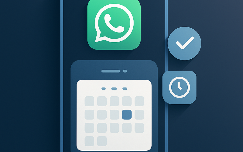 Agendamento automático no WhatsApp: integração com agenda para fechar reuniões