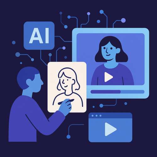 Criação de conteúdo com IA: do rascunho ao vídeo