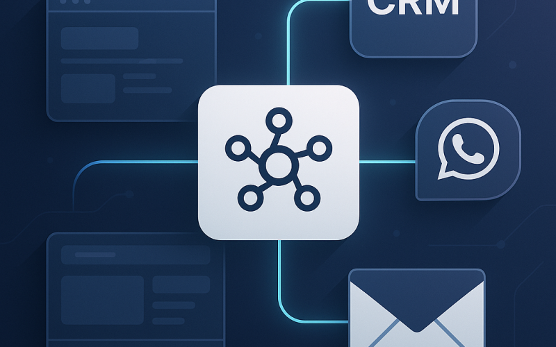 Automação com n8n para cursos: integre site, CRM, WhatsApp e e‑mail