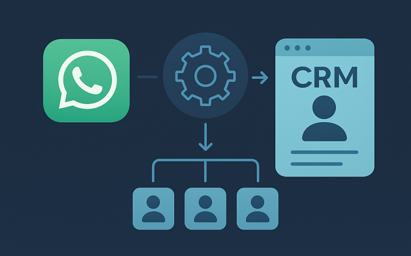 Automação WhatsApp CRM: salve leads no CRM sem esforço